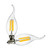 (case of 10 bulbs) Sylvania 70945 LED Decorative Light 1.6 watt B10 Candelabra Screw Base 2700K Daylight LED Filament, bent tip, warm white