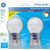 GE 60 watt equivalent Bright From the Start CFL Light Bulb 15W, A19, 2 Pack