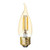 (2 bulbs) GE 33541 Vintage Amber glass LED, Dimmable, 60 watt Equivalent using only 5.5 watts, medium base