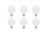 (case of 6 bulbs) Sylvania LED G25 Glass Globe 40 watt equivalent Soft White Dimmable