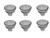 (case of 6) GE 69924 Energy Smart LED Flood Light, 7 watt, 12 volt, MR16, 2-Pin (GU5.3) Base, 370 lumens, 83 CRI, 2700 K (case of 6) GE 69924 Energy Smart LED Flood Light, 7 watt, 12 volt, MR16, 2-Pin (GU5.3) Base, 370 lumens, 83 CRI, 2700 K