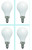 (4 bulbs) SYLVANIA A15 LED Light Bulb, 40W Equivalent Efficient 4.5W, Dimmable, 450 Lumens, 5000K Daylight, Frosted, Candelabra base