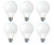 (6 bulbs) GE Reveal G25 Color-Enhancing Decorative CFL Bulb, 11-Watt (40 watt equivalent), Medium base, 450 lumens, warm white compact fluorescent lightbulb