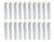 (case of 20) GE 34283 - LED14ET8/G/4/830 LED T8, 48 inch Tube Light Bulb for Replacing T8 Fluorescent, 14 watts, 1950 lumens, 3000K, plug and play, easy installation, Integrated LED tubes 