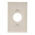 (10 pack) Eaton PJ7LA Mid-Size Polycarbonate 1-Gang Power Outlet Wallplate, Light Almond