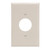 (10 pack) Eaton PJ7LA Mid-Size Polycarbonate 1-Gang Power Outlet Wallplate, Light Almond