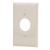(10 pack) Eaton PJ7LA Mid-Size Polycarbonate 1-Gang Power Outlet Wallplate, Light Almond