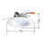 HALO Recessed RL560WH6935R 5" or 6" Integrated LED Recessed Trim, White, 735 lumens, Wet rated for shower use