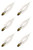 (6 bulbs) GE 40045 Incandescent 210 Lumen, 25 watt, Bent Tip Light Bulb with Candelabra Base