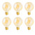 (6 bulbs) SYLVANIA LED Vintage G25 40W Equivalent, Efficient 4.5W, E26 Medium Base, Dimmable 2175K Amber Glow Light Bulb