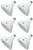 (6 bulbs) GE 94906 Reflector Spot PAR38 LED Light Bulb, 2700K Warm White, Dimmable, 18 watt 1300 lumen LED Light Bulb
