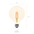 LEDVANCE Sylvania LED Vintage Filament G30 Globe Light Bulb, 60W = 6.5W, Medium Base, Dimmable, Amber Glow - 2 Pack (40191)