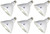 (6 bulbs) GE 92973 LED PAR38 Reflector Flood, 12 watts, 1050 lumens, 3000K Natural White, Dimmable, White