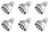 (6 bulbs) GE 21359 LED MR16 spot light bulb, 7 watt, 350 lumen, soft white 3000K, 900 series, GU5.3 base, non-dimmable light bulb