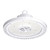 Hubbell Industrial Lighting Wet Location LED Round UFO High Bay CRN-50MM-EDHV-FP, 150 watts, 16000 lumens, 5000K, 347-480V, 6’ Power Cord, Frosted Polycarbonate lens