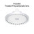 Hubbell Industrial Lighting Wet Location LED Round UFO High Bay CRN-50MM-EDHV-FP, 150 watts, 16000 lumens, 5000K, 347-480V, 6’ Power Cord, Frosted Polycarbonate lens