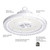 Hubbell Industrial Lighting Round UFO LED High Bay CRN-50MV-EDU-FP-OCS, 199 watts, 22000 lumens, 5000K, 120-277V, 6’ Power Cord, Frosted Polycarbonate lens, Microwave Occupancy Sensor, Dimming
