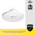 Hubbell Industrial Lighting Round UFO LED High Bay CRN-50MV-EDU-FP-OCS, 199 watts, 22000 lumens, 5000K, 120-277V, 6’ Power Cord, Frosted Polycarbonate lens, Microwave Occupancy Sensor, Dimming