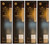 (case of 4) GE 36725 Vintage Style LED Light Bulb, 60 watt equivalent, amber finish, T9 shape, Edison Style, Dimmable, Meandering Spiral filament