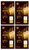 (case of 8 bulbs) GE Lighting Vintage Style LED Decorative Light Bulbs, 5.5 Watts (60 Watt Equivalent) Warm Candle Light, Amber Glass, Medium Base, Dimmable  