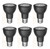 (case of 6 bulbs) GE 93327 PAR20 LED Reflector Flood, 7 watts, 3000K Color Temp, 800 series, Dimmable, 520 lumen LED Light Bulb, Narrow Flood Beam