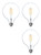 (3 bulbs) GE 41857 relax LED G40 Globe HD Light, 60 watt replacement using only 6 watts, 500 lumens, soft white, dimmable LED Light Bulb