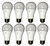 (case of 8 bulbs) GE Lighting 61961 LED A19, 40 watt equivalent using only 5 watts, Daylight, Medium Base, Frosted LED Light Bulb, 450 lumens