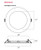 Philips Lightolier FD6R LED Flat Downlight, CCT selector (2700K, 3000K, 3500K, 4000K & 5000K) 6 inch round LED downlight, white, TRIAC dimming to 5 percent