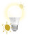 GE Lighting LED+ Dusk to Dawn Outdoor Light Bulb, Sunlight Sensor, Soft White, Automatic On/Off Light Sensing Bulb A19 Light Bulb (1 Pack)