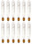 (case of 12 bulbs) GE 14676 Tubular Appliance Bulb 25 watt 220 Lumens, T6.5 Double Contact Bayonet Base 5-9/16 In. Clear