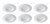 (case of 6) Philips Pila LED Retrofit Downlight, 6 inch Round, 650 lumens, 3000K Color Temp, 120V, Dimmable, White Trim, LED Donwlight Luminaire PILARETR56R30K, with medium socket retrofit adapter