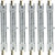 (6 bulbs) GE Lighting 24932 Proline 1500-Watt Halogen Quartz T3 240V  Light Bulb, Q1500T3CL/PRO, 32000 lumens