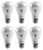 (case of 6) GE 69118 LED A19, 6 watt, 3000K Soft Natural White, Medium screw base, Dimmable