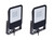 (case of 2) Stonco LED Slim Flood Light Area Light, 150 watts, cool white 5000K, Yoke mount, 17000 Lumens, bronze, 120-277V