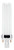 GE Soft White 7 watt Plug-in CFL G23 Base, 5.4-inch F7BX Light Bulb, 2700K Soft warm white, 425 lumen, plug-in biax compact fluorescent
