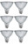 (6 bulbs) GE Reveal LED 75 W Equivalent Dimmable, Color-Enhancing HD PAR30 Shortneck, Dimmable LED Light Light Bulb, GE's best light, Indoor Floodlight, 700 lumen, 12 watt