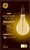 GE Lighting Large Vintage Warm Candle Light LED PS52, Amber Glass, 6.5 watts, Glorious Spiral Weave Filament, 350 lumens, PS52 Pear-Shaped LED Light Bulb, Dimmable