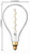 GE Large Vintage Warm Candle Light LED PS52, 6.5 watt, 350 lumen, Clear Glass, Dimmable, LED PS52 Light Bulb, Spiral filament, Medium Base, Beautiful Pendant, centerpiece light