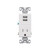 EATON TR7741W-BOX USB Charger with Single Tamper Resistant Receptacle, White