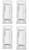 (case of 4) EATON RF9640-NDW Z-Wave Plus Universal Dimmer, White, single pole, 120Vac