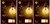(case of 3 bulbs) GE Lighting Vintage Style LED G30 Globe Light Bulb, 5.5 Watts (60 Watt Equivalent) Warm Candle Light, Amber Glass, Medium Base, Dimmable, 400 lumens