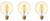 (case of 3 bulbs) GE Lighting Vintage Style LED G30 Globe Light Bulb, 5.5 Watts (60 Watt Equivalent) Warm Candle Light, Amber Glass, Medium Base, Dimmable, 400 lumens