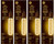 (case of 4) GE Large Vintage Style LED T20, 6.5 watt, 350 lumen, Amber Glass, 2000K Warm CandleLight, Spiral Filament, dimmable 40W Replacement LED T20 Tubular Light Bulb