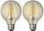 (2 bulbs) GE Lighting relax LED HD Soft White LED Decorative Crackle Glass G25 Globe, 6 watt, 450 lumen, medium base, Dimmable LED Light bulb