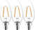 (3 bulbs) GE 42465 Reveal LED 25-Watt equivalent LED Chandelier Bulb, 200 lumens, 2.5 watts, candelabra base, blunt tip, Color-Enhancing Dimmable Candle Light Bulb 