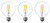 (3 bulbs) GE Relax LED G30 Vanity Globe, soft white,  6 watt,  500 lumen, 2700K Dimmable LED Light Bulb, medium base