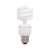 GE 94543 Compact Fluorescent 14 watt Light Bulb,  FLE14HT3/2/827 T3 Spiral Curlicue Compact Fluorescent Lamp, medium base, 2700K, 950 lumens