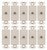 (case of 10) EATON Wiring 2162LA Single Type F Coaxial Adapter with Decorator Insert, Category 3 RJ11, RJ14, Light Almond
