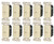 (case of 10) Eaton Wiring 600W Vacancy Sensor Switch, 450 sq ft. Range, uses Passive Infrared, Almond