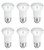 (6 bulbs) GE Relax LED R16, 6 watt, 400 lumen Dimmable, Soft White LED Light Bulb. high definition soft white light